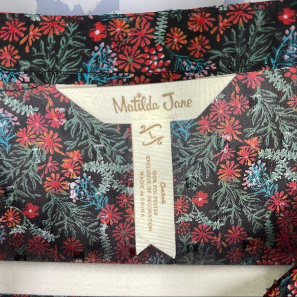 Matilda Jane Flowy Peasant Coral Blouse Tunic size Large - Picture 4 of 9